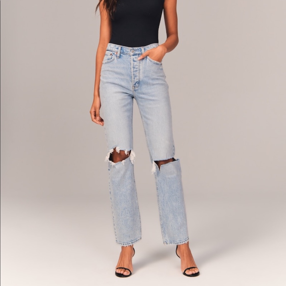 Abercrombie & Fitch - High Rise Dad Jeans size 24 SHORT